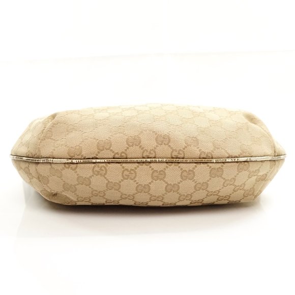 Auth Gucci Gg Beige Gold Jacquard #5546G12 - Picture 6 of 13